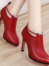 Bottines d'Automne Femme à Bout Pointu Élégantes et Confortables